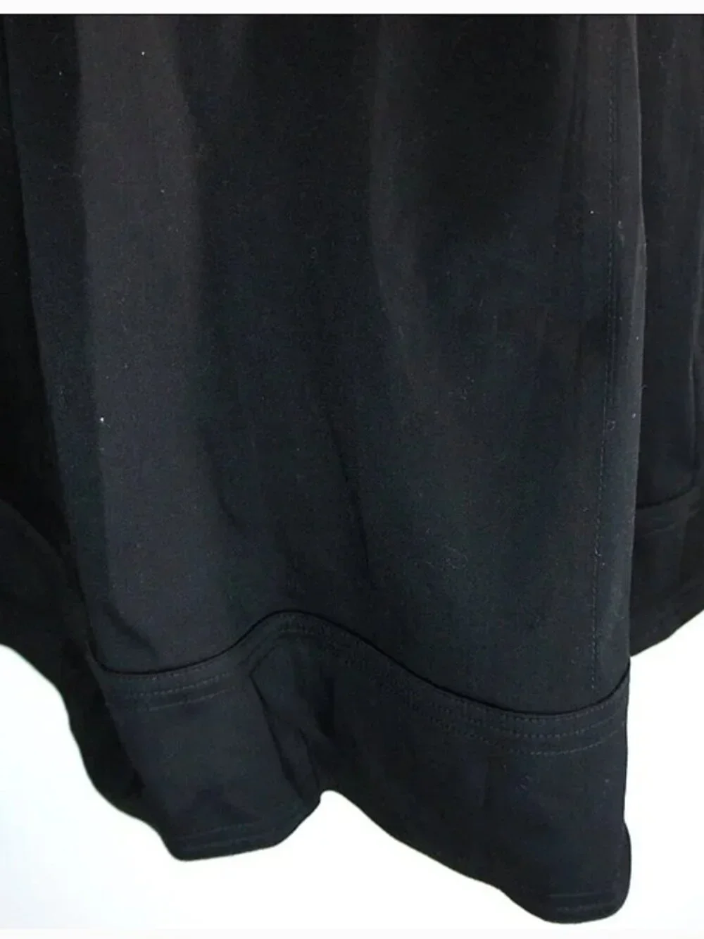 White House Black Market BLack Ruffle Neck Sleeveless Dress size 4 NWOT